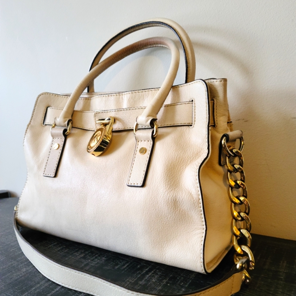 Michael Kors Leather Medium Hamilton Bag